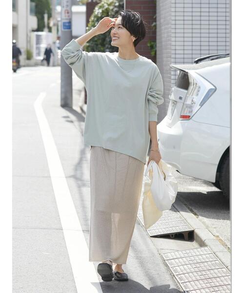 AMERICAN HOLIC(アメリカンホリック)の「透かし編みニットタイトスカート(スカート・レディース・ブラック/ライトベージュ・S/M/L)」の8枚目の写真