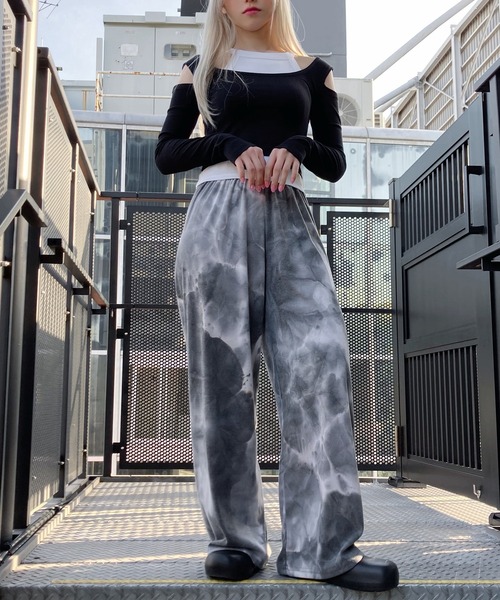 Figments（フィグメンツ）の「タイダイイージーパンツ（その他パンツ・レディース・グレー・FREE）」の3枚目の写真