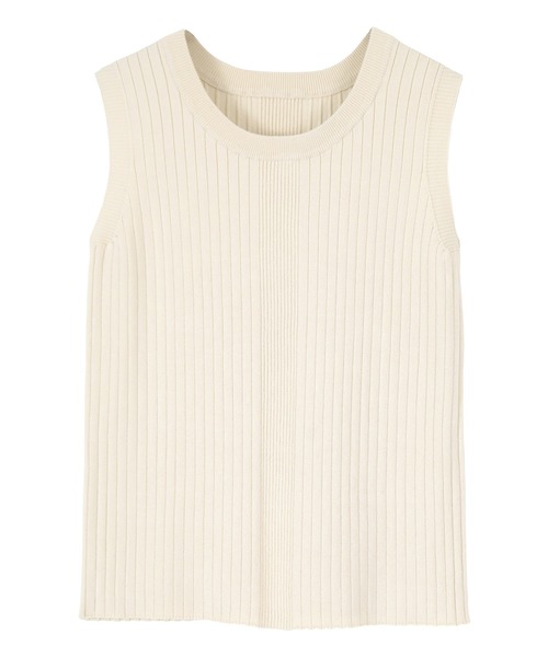 titivate（ティティベイト）の「ﾗﾝﾀﾞﾑﾘﾌﾞﾉｰｽﾘｰﾌﾞﾆｯﾄﾄｯﾌﾟｽ（Tシャツ/カットソー・レディース・アイボリー/ライトブルー/ブラウン/ブラック・S/M/L）」の5枚目の写真