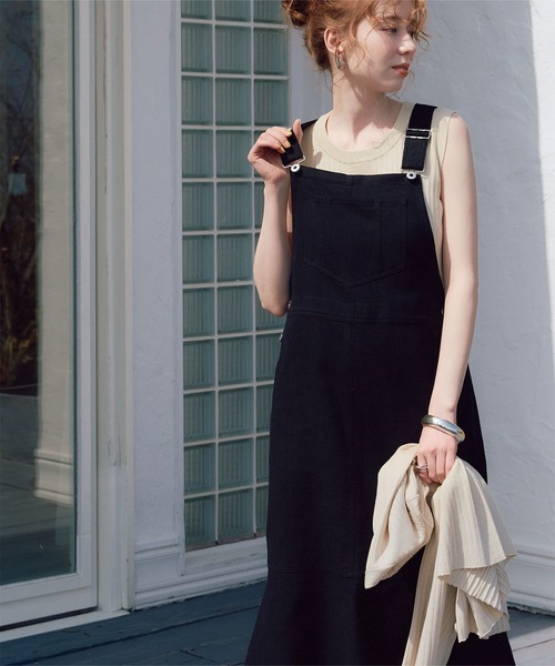 titivate（ティティベイト）の「ﾗﾝﾀﾞﾑﾘﾌﾞﾉｰｽﾘｰﾌﾞﾆｯﾄﾄｯﾌﾟｽ（Tシャツ/カットソー・レディース・アイボリー/ライトブルー/ブラウン/ブラック・S/M/L）」の9枚目の写真