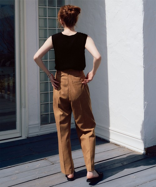 titivate（ティティベイト）の「ﾗﾝﾀﾞﾑﾘﾌﾞﾉｰｽﾘｰﾌﾞﾆｯﾄﾄｯﾌﾟｽ（Tシャツ/カットソー・レディース・アイボリー/ライトブルー/ブラウン/ブラック・S/M/L）」の11枚目の写真