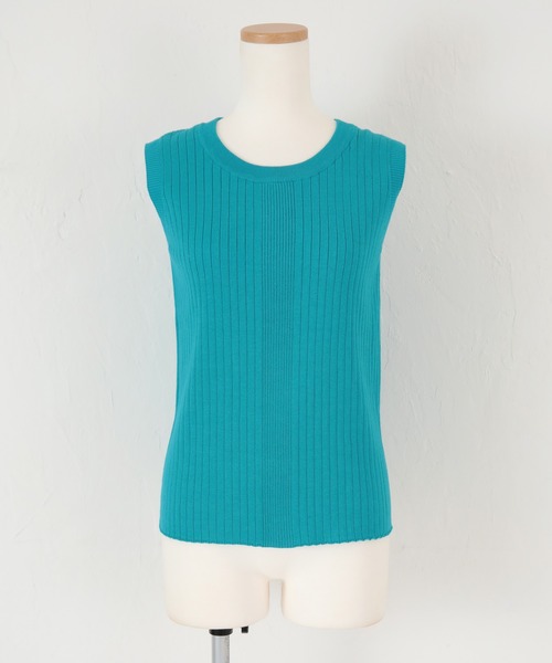 titivate（ティティベイト）の「ﾗﾝﾀﾞﾑﾘﾌﾞﾉｰｽﾘｰﾌﾞﾆｯﾄﾄｯﾌﾟｽ（Tシャツ/カットソー・レディース・アイボリー/ライトブルー/ブラウン/ブラック・S/M/L）」の17枚目の写真