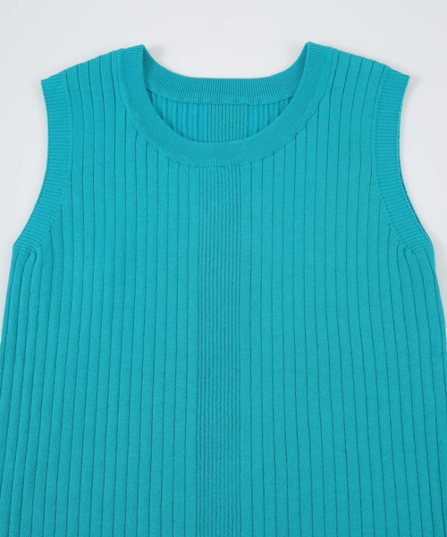 titivate（ティティベイト）の「ﾗﾝﾀﾞﾑﾘﾌﾞﾉｰｽﾘｰﾌﾞﾆｯﾄﾄｯﾌﾟｽ（Tシャツ/カットソー・レディース・アイボリー/ライトブルー/ブラウン/ブラック・S/M/L）」の20枚目の写真