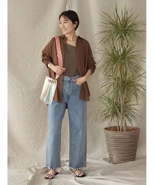 AMERICAN HOLIC（アメリカンホリック）の「配色ベルト付メタリックレコードミニバッグ（ショルダーバッグ・レディース・ホワイト/ブラウン/イエロー・FREE）」の15枚目の写真