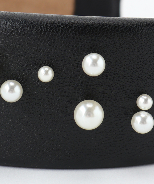 SLOBE IENA(スローブイエナ)の「【aile/エール 】 パールヘアバンド(ヘアバンド・レディース・ブラック/ベージュ・FREE)」の7枚目の写真