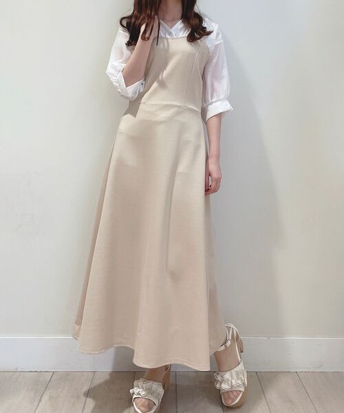 MAJESTIC LEGON（マジェスティックレゴン）の「シャツドッキングカットワンピ（ワンピース・レディース・グレー/モカ/ベージュ・MEDIUM）」の11枚目の写真