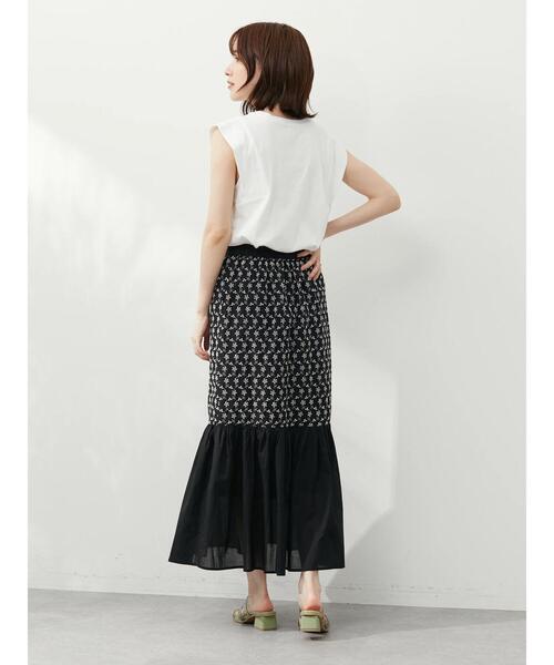 Sugar spoon（シュガースプーン）の「・SUGAR SPOON スクエアTシャツ（Tシャツ/カットソー・レディース・ブラック/オフホワイト/カーキ/グレイッシュベージュ・FREE）」の6枚目の写真