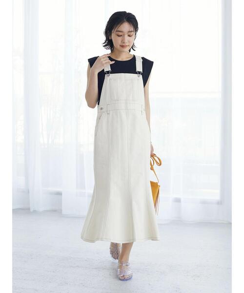 Sugar spoon（シュガースプーン）の「・SUGAR SPOON スクエアTシャツ（Tシャツ/カットソー・レディース・ブラック/オフホワイト/カーキ/グレイッシュベージュ・FREE）」の11枚目の写真