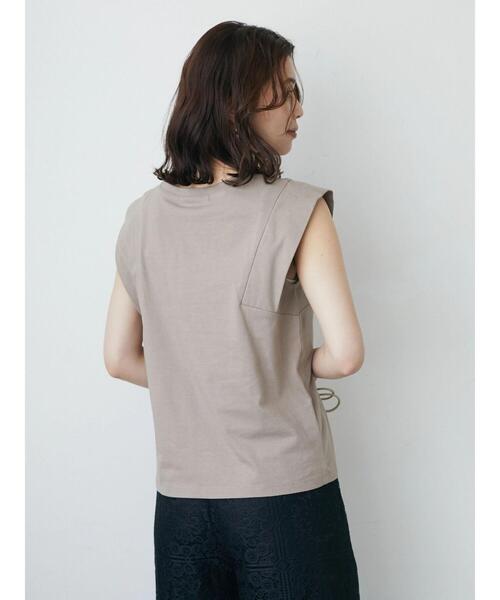 Sugar spoon（シュガースプーン）の「・SUGAR SPOON スクエアTシャツ（Tシャツ/カットソー・レディース・ブラック/オフホワイト/カーキ/グレイッシュベージュ・FREE）」の16枚目の写真