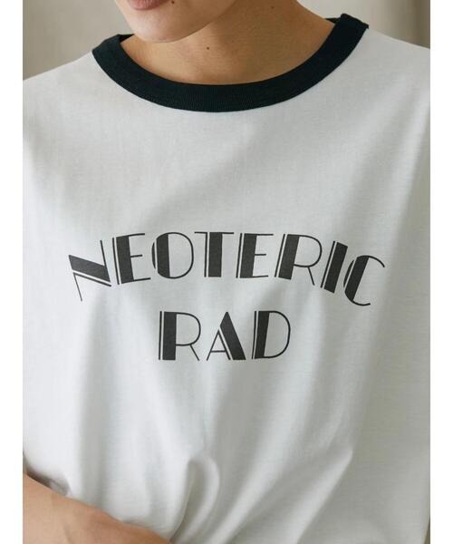 AMERICAN HOLIC(アメリカンホリック)の「リンガーロゴ半袖カットプルオーバー(Tシャツ/カットソー・レディース・オフホワイト/アイボリー・M/L)」の16枚目の写真