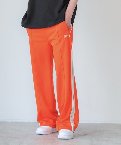 PBLIM(ページボーイリム)の「PAGEBOYLIM/カラーラインパンツ(スウェットパンツ・レディース・ブラック/オレンジ/ブルー・MEDIUM/LARGE)」の3枚目の写真