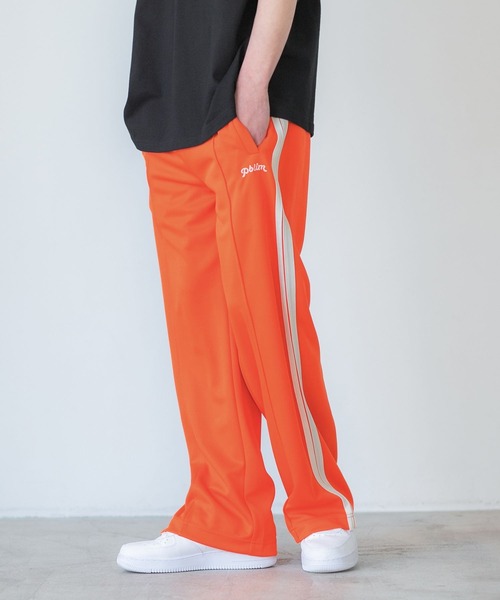 PBLIM(ページボーイリム)の「PAGEBOYLIM/カラーラインパンツ(スウェットパンツ・レディース・ブラック/オレンジ/ブルー・MEDIUM/LARGE)」の12枚目の写真