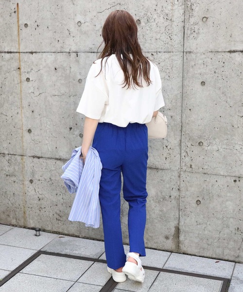 HONEYSUCKLE ROSE（ハニーサックルローズ）の「【HONEYSUCKLE ROSE】カットカラーフレアパンツ（その他パンツ・レディース・ブラック/レッド/オレンジ/ブルー/グリーン・L/M）」の14枚目の写真