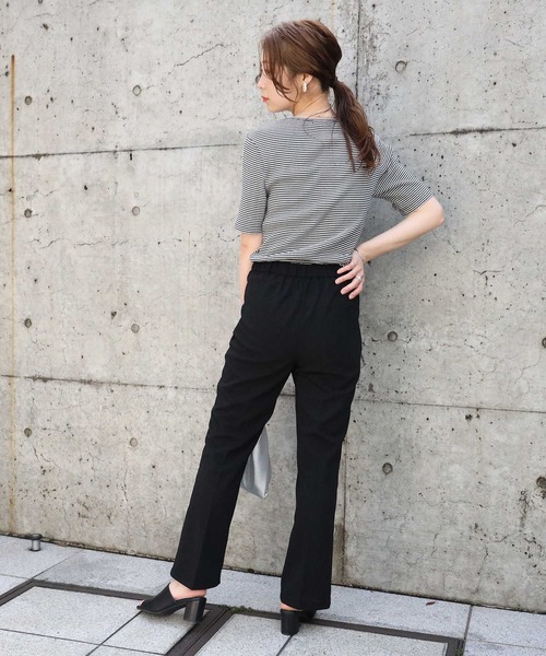 HONEYSUCKLE ROSE（ハニーサックルローズ）の「【HONEYSUCKLE ROSE】カットカラーフレアパンツ（その他パンツ・レディース・ブラック/レッド/オレンジ/ブルー/グリーン・L/M）」の9枚目の写真