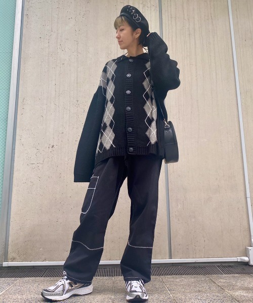 Candy Stripper（キャンディストリッパー）の「5 POCKET TAPERED パンツ（その他パンツ・レディース・ブラック/パープル・1/2）」の14枚目の写真