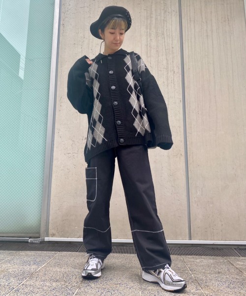 Candy Stripper（キャンディストリッパー）の「5 POCKET TAPERED パンツ（その他パンツ・レディース・ブラック/パープル・1/2）」の13枚目の写真