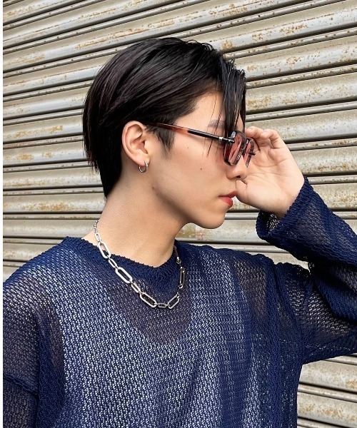 Chikashitsu +(チカシツプラス)の「【Chikashitsu +/チカシツプラス】choker chain necklace/チョーカー チェーン ネックレス 鎖 ストリート アクセ(ネックレス・メンズ・シルバー・ONE SIZE)」の7枚目の写真