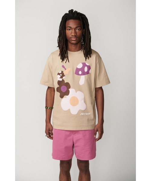 Not So Ape(ノットソーエイプ)の「MUSHROOM GRAPHIC T-SHIRT(Tシャツ/カットソー・メンズ・ベージュ/ブラウン・FREE)」の10枚目の写真
