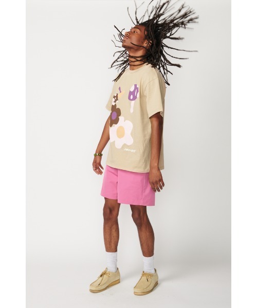 Not So Ape(ノットソーエイプ)の「MUSHROOM GRAPHIC T-SHIRT(Tシャツ/カットソー・メンズ・ベージュ/ブラウン・FREE)」の6枚目の写真