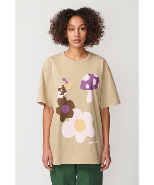 Not So Ape(ノットソーエイプ)の「MUSHROOM GRAPHIC T-SHIRT(Tシャツ/カットソー・メンズ・ベージュ/ブラウン・FREE)」の14枚目の写真