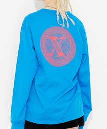 X-girl | GREEK LOGO L/S TEE/バックプリント ロンT/長袖Tシャツ(Tシャツ/カットソー)
