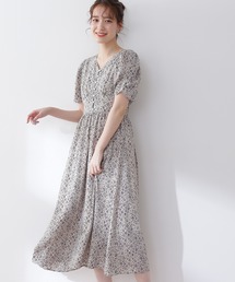 N.（N. Natural Beauty Basic） | 【追加生産】【S Size Line】小花柄パワーショルダーワンピース(ワンピース)