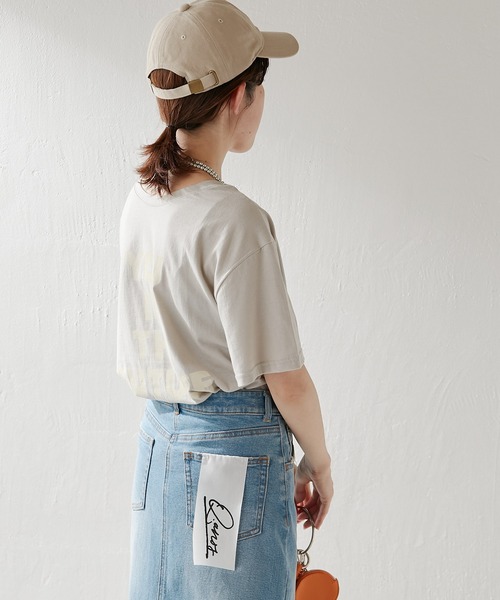 COLLAGE GALLARDAGALANTE（コラージュガリャルダガランテ）の「2WAYロゴTシャツ（Tシャツ/カットソー・レディース・ライトグレー/ベージュ・FREE）」の22枚目の写真