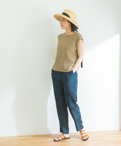 URBAN RESEARCH（アーバンリサーチ）の「サーマルボートネックカットソー（Tシャツ/カットソー・レディース・オフホワイト/ブラック/カーキ/グリーン系その他/オレンジ系その他・FREE）」の9枚目の写真
