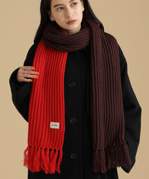 Ray BEAMS | Ray BEAMS / 2トーン リブ ロング マフラー(マフラー)