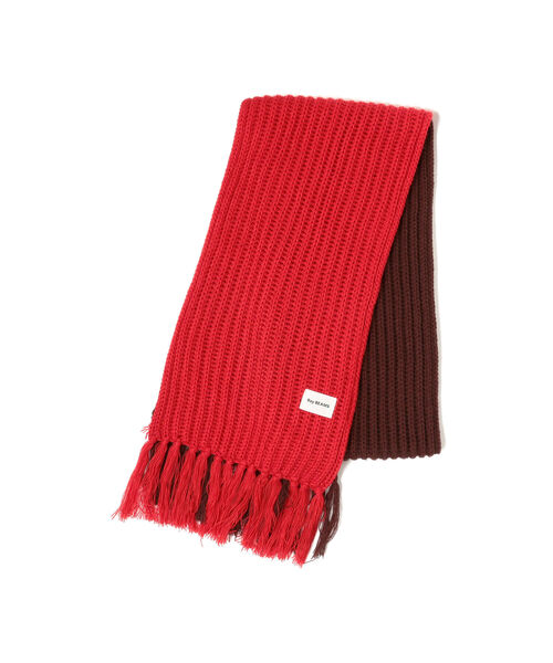 Ray BEAMS（レイビームス）の「Ray BEAMS / 2トーン リブ ロング マフラー（マフラー・レディース・レッド/イエロー・ONE SIZE）」の11枚目の写真