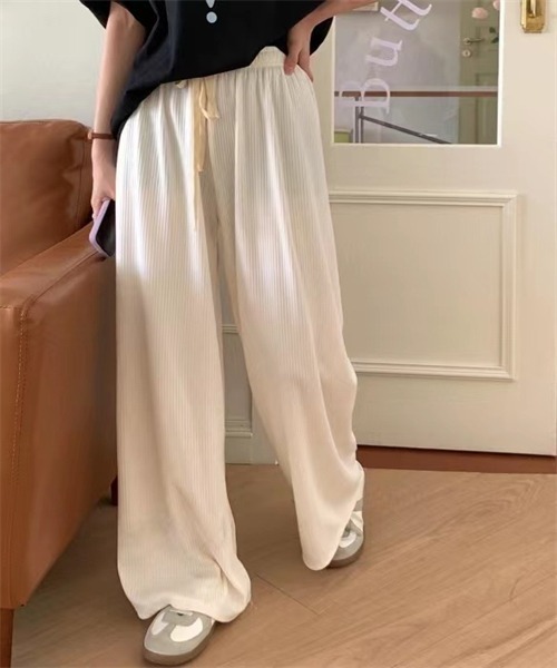 美品　群言堂　フリーサイズ　ウエストゴム　パンツ セール】ウエストゴム＆紐ワイドパンツ（その他パンツ）｜FREE