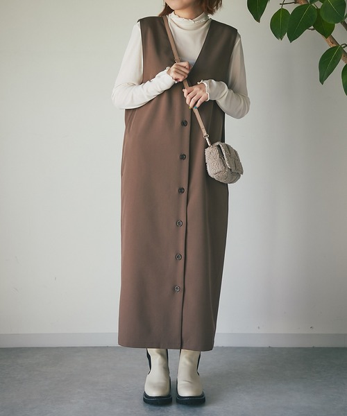 un dix cors（アンディコール）の「シアーハイネックカットソー（Tシャツ/カットソー・レディース・ブラック/オフホワイト/グリーン・FREE）」の13枚目の写真