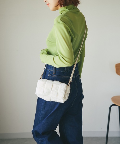 un dix cors（アンディコール）の「シアーハイネックカットソー（Tシャツ/カットソー・レディース・ブラック/オフホワイト/グリーン・FREE）」の19枚目の写真