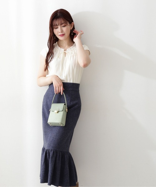 PROPORTION BODY DRESSING(プロポーションボディドレッシング)の「ティアードマーメイドスカート / 1212220701(スカート・レディース・パープル/ベージュ/ネイビー・X-SMALL/MEDIUM/SMALL)」の10枚目の写真