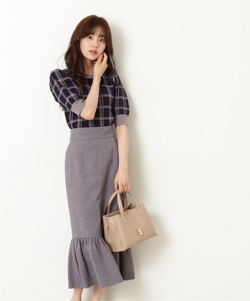 PROPORTION BODY DRESSING(プロポーションボディドレッシング)の「ティアードマーメイドスカート / 1212220701(スカート・レディース・パープル/ベージュ/ネイビー・X-SMALL/MEDIUM/SMALL)」の12枚目の写真