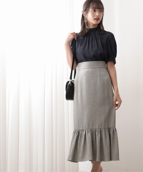 PROPORTION BODY DRESSING(プロポーションボディドレッシング)の「ティアードマーメイドスカート / 1212220701(スカート・レディース・パープル/ベージュ/ネイビー・X-SMALL/MEDIUM/SMALL)」の8枚目の写真