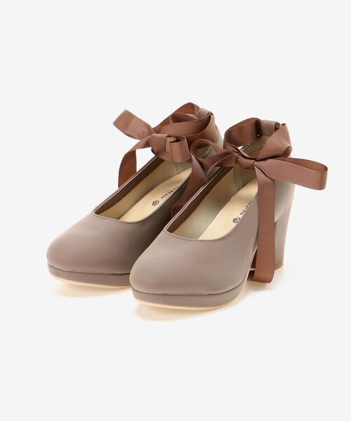MAJESTIC LEGON（マジェスティックレゴン）の「ふかふかリボンsetパンプス（パンプス・レディース・ブラック/モカ/グレイッシュベージュ/ブラック系その他2・SMALL/MEDIUM/LARGE/X-LARGE）」の12枚目の写真