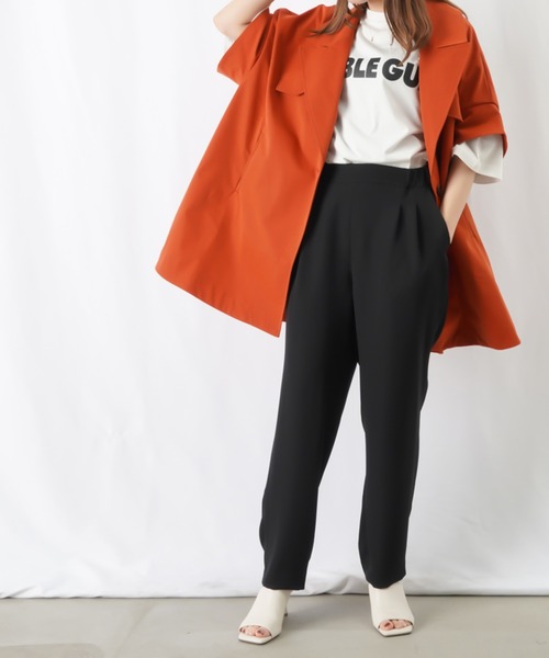 AVIE（アビィ）の「AVIE×LC/LLL ツイルAラインコート（その他アウター・レディース・ベージュ/カーキ/レッド・FREE）」の8枚目の写真