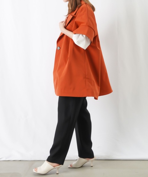 AVIE（アビィ）の「AVIE×LC/LLL ツイルAラインコート（その他アウター・レディース・ベージュ/カーキ/レッド・FREE）」の9枚目の写真