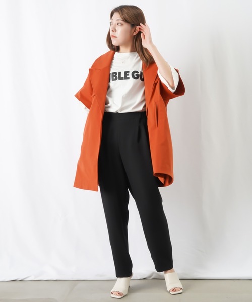 AVIE（アビィ）の「AVIE×LC/LLL ツイルAラインコート（その他アウター・レディース・ベージュ/カーキ/レッド・FREE）」の4枚目の写真