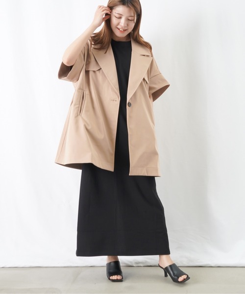 AVIE（アビィ）の「AVIE×LC/LLL ツイルAラインコート（その他アウター・レディース・ベージュ/カーキ/レッド・FREE）」の17枚目の写真