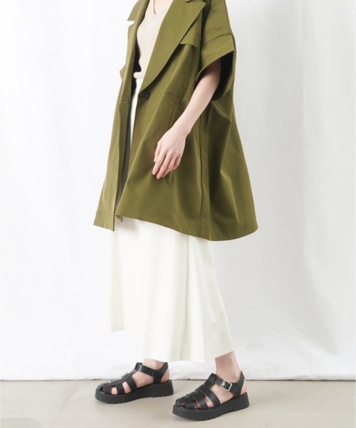 AVIE（アビィ）の「AVIE×LC/LLL ツイルAラインコート（その他アウター・レディース・ベージュ/カーキ/レッド・FREE）」の21枚目の写真