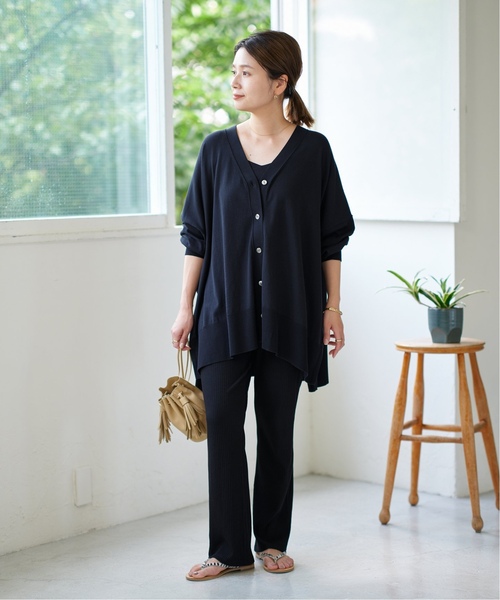 JOURNAL STANDARD（ジャーナルスタンダード）の「■■《追加4》ハイツイストコットンポンチョカーディガン（カーディガン/ボレロ・レディース・ライトグレー/ブラック・FREE）」の16枚目の写真