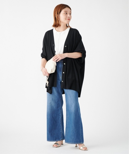 JOURNAL STANDARD（ジャーナルスタンダード）の「■■《追加4》ハイツイストコットンポンチョカーディガン（カーディガン/ボレロ・レディース・ライトグレー/ブラック・FREE）」の21枚目の写真