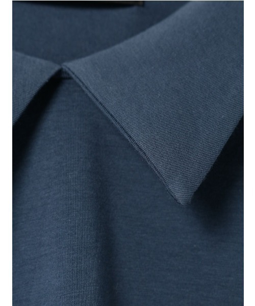 mizuiroind（ミズイロインド）の「シャツカラーロングスリーブプルオーバー（Tシャツ/カットソー・レディース・ライトグレー/ブラック/グレー/オフホワイト/ブルー・FREE）」の14枚目の写真