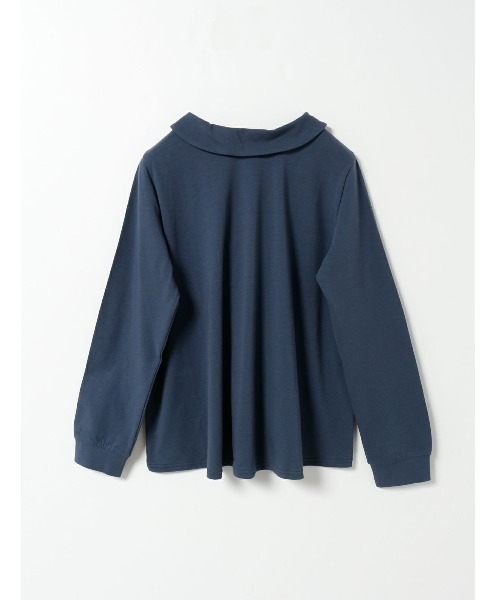 mizuiroind（ミズイロインド）の「シャツカラーロングスリーブプルオーバー（Tシャツ/カットソー・レディース・ライトグレー/ブラック/グレー/オフホワイト/ブルー・FREE）」の16枚目の写真