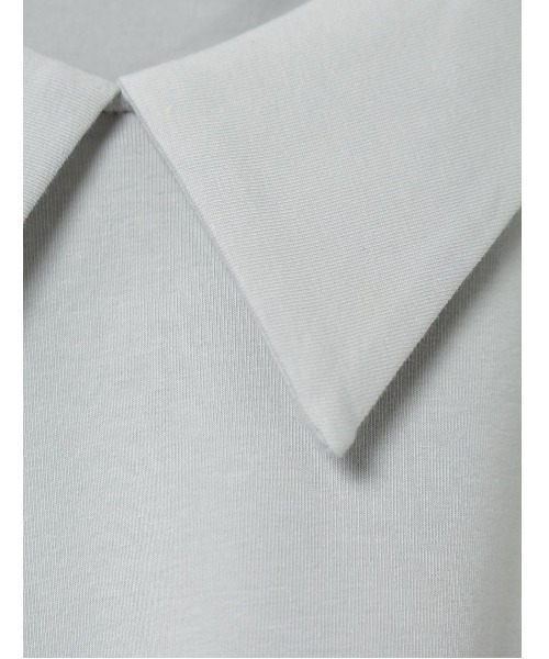 mizuiroind（ミズイロインド）の「シャツカラーロングスリーブプルオーバー（Tシャツ/カットソー・レディース・ライトグレー/ブラック/グレー/オフホワイト/ブルー・FREE）」の19枚目の写真