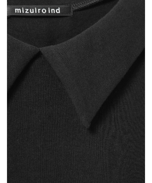 mizuiroind（ミズイロインド）の「シャツカラーロングスリーブプルオーバー（Tシャツ/カットソー・レディース・ライトグレー/ブラック/グレー/オフホワイト/ブルー・FREE）」の20枚目の写真