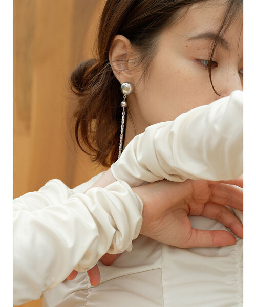 Ray BEAMS（レイビームス）の「RBS / キリカエ シャーリング プルオーバー（Tシャツ/カットソー・レディース・オフホワイト/カーキ・ONE SIZE）」の9枚目の写真