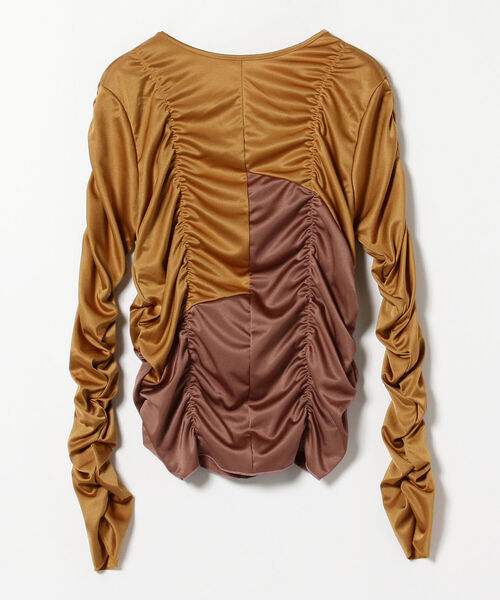 Ray BEAMS（レイビームス）の「RBS / キリカエ シャーリング プルオーバー（Tシャツ/カットソー・レディース・オフホワイト/カーキ・ONE SIZE）」の15枚目の写真